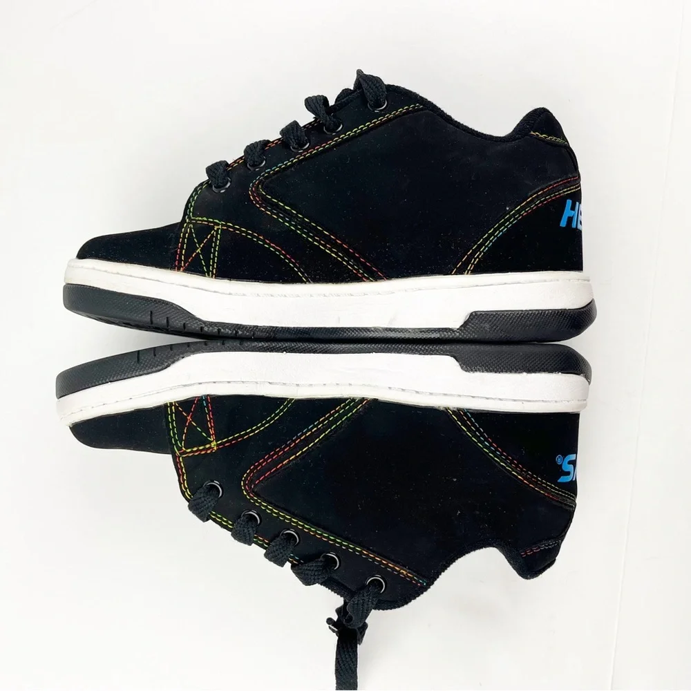 Heelys Black Iridescent Rainbow Sneakers Size 3 NO Wheels